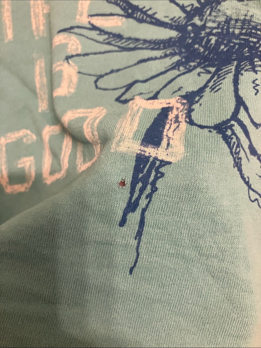 Life is Good Have a Nice Daisy v-neck t-shirt 3/4 sleeve graphic medium - Picture 8 of 8
